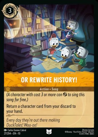 Or Rewrite History!  ·  Whispers in the Well 27