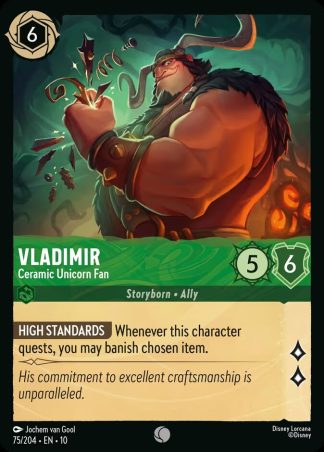 Vladimir - Ceramic Unicorn Fan  ·  Whispers in the Well 75