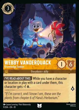 Webby Vanderquack - Knowledge Seeker  ·  Whispers in the Well 9 · Foil
