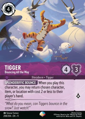 Tigger - Bouncing All the Way  ·  Winterspell 208
