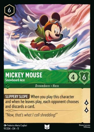 Mickey Mouse - Snowboard Ace  ·  Winterspell 91