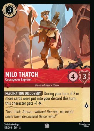 Milo Thatch - Courageous Explorer  ·  Wilds Unknown 108 · Foil