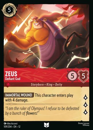 Zeus - Defiant God  ·  Wilds Unknown 109 · Foil