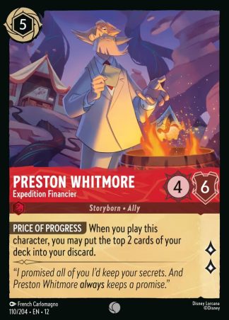 Preston Whitmore - Expedition Financier  ·  Wilds Unknown 110 · Foil