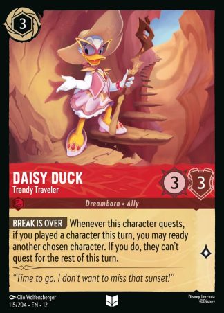 Daisy Duck - Trendy Traveler  ·  Wilds Unknown 115 · Foil