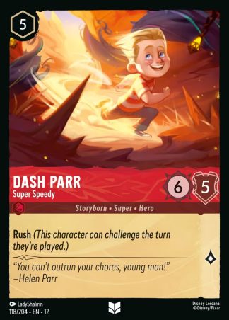 Dash Parr - Super Speedy  ·  Wilds Unknown 118 · Foil