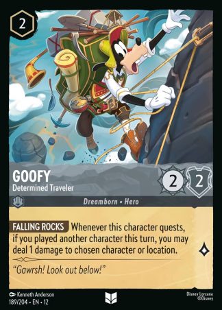 Goofy - Determined Traveler  ·  Wilds Unknown 189 · Foil
