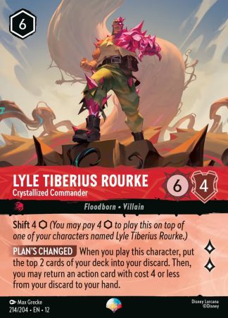 Lyle Tiberius Rourke - Crystallized Commander  ·  Wilds Unknown 214