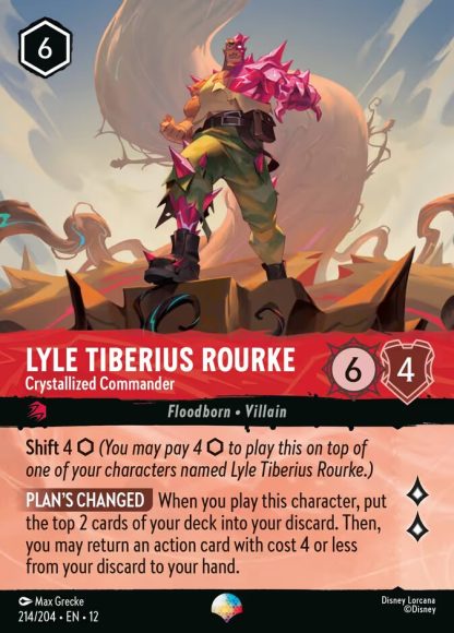 Lyle Tiberius Rourke - Crystallized Commander · Wilds Unknown 214