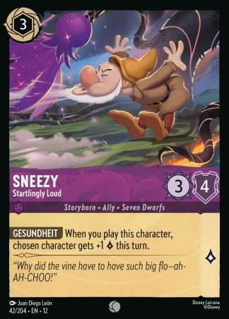 Sneezy - Startlingly Loud  ·  Wilds Unknown 42 · Foil