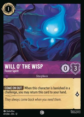 Will o' the Wisp - Forest Spirit  ·  Wilds Unknown 47 · Foil