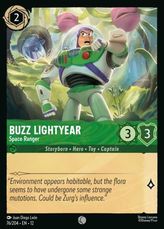 Buzz Lightyear - Space Ranger  ·  Wilds Unknown 76 · Foil