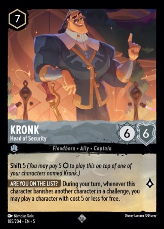 Kronk - Head of Security  ·  Shimmering Skies 185