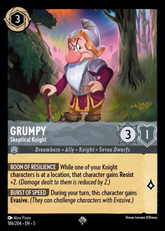 Grumpy - Skeptical Knight  ·  Shimmering Skies 186