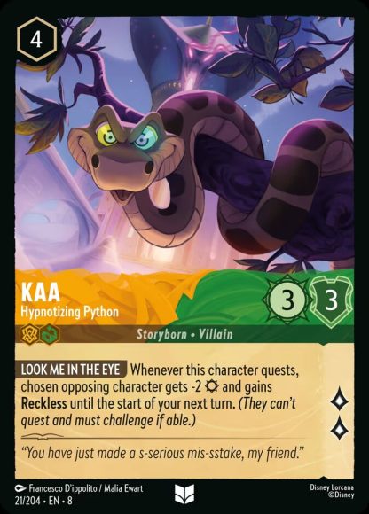 Kaa - Hypnotizing Python · Reign of Jafar 21