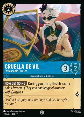 Cruella De Vil - Fashionable Cruiser  ·  Fabled 145