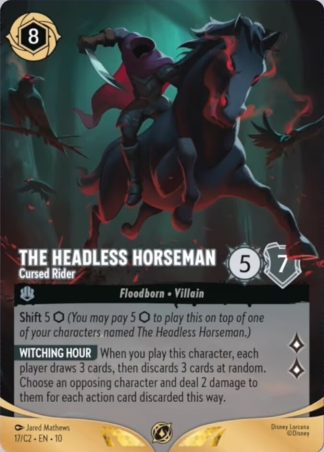 The Headless Horseman - Cursed Rider  ·  Lorcana Challenge Year 3 17