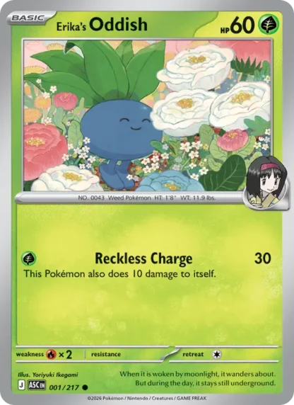 Erika's Oddish · Ascended Heroes 001
