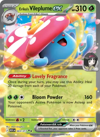 Erika's Vileplume ex · Ascended Heroes 003