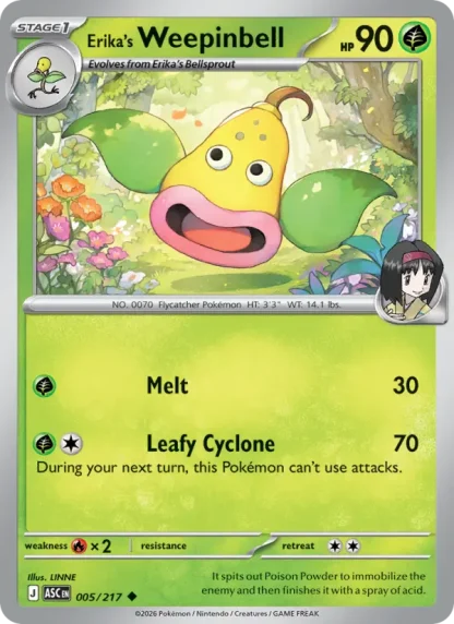 Erika's Weepinbell · Ascended Heroes 005