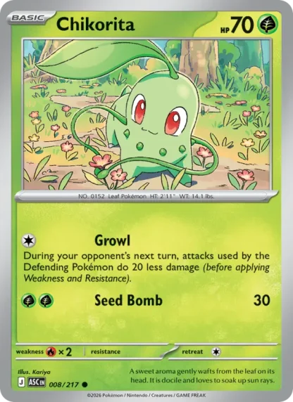 Chikorita · Ascended Heroes 008