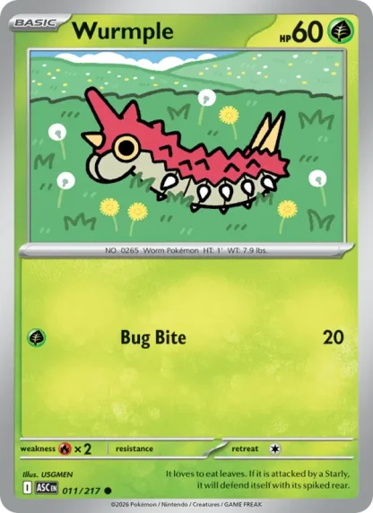 Wurmple · Ascended Heroes 011