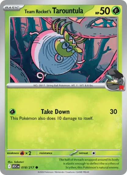 Team Rocket's Tarountula · Ascended Heroes 018