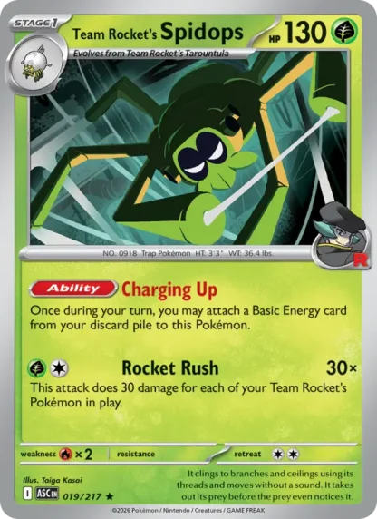 Team Rocket's Spidops · Ascended Heroes 019