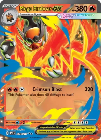Mega Emboar ex · Ascended Heroes 031
