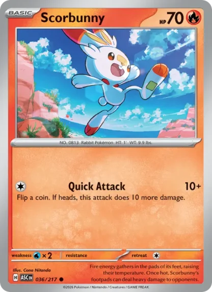 Scorbunny · Ascended Heroes 036