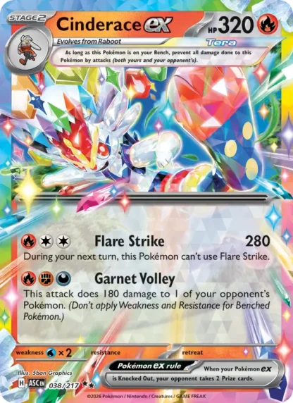 Cinderace ex · Ascended Heroes 038