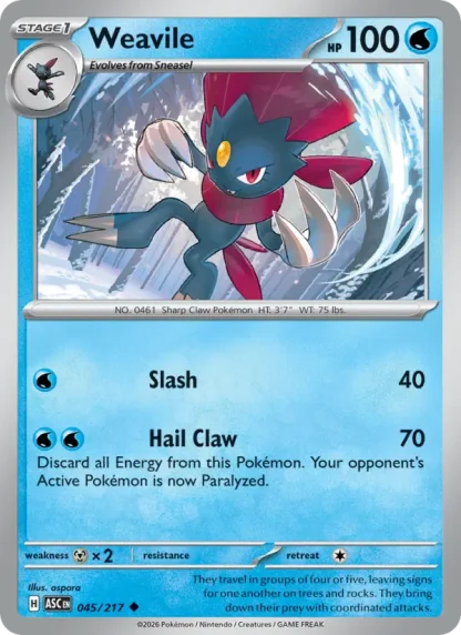 Weavile · Ascended Heroes 045