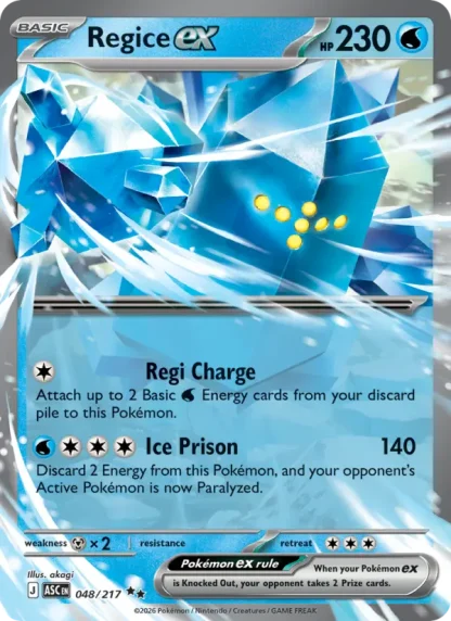 Regice ex · Ascended Heroes 048
