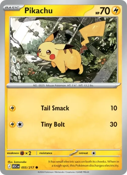 Pikachu · Ascended Heroes 055