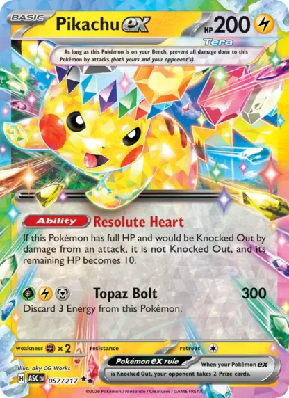 Pikachu ex · Ascended Heroes 057