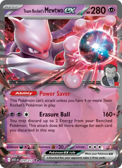 Team Rocket's Mewtwo ex · Ascended Heroes 079