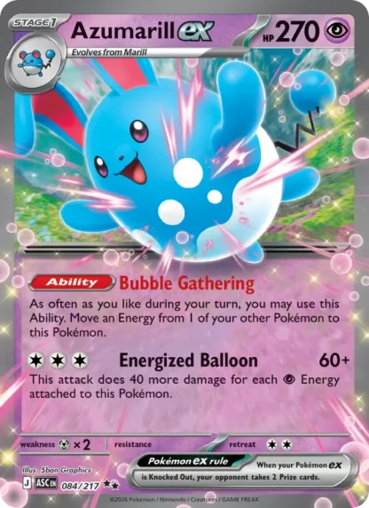 Azumarill ex · Ascended Heroes 084