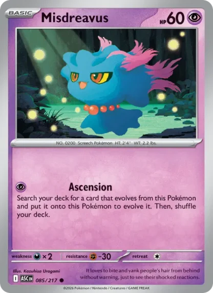 Misdreavus · Ascended Heroes 085