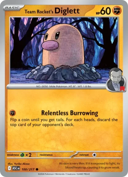 Team Rocket's Diglett · Ascended Heroes 100