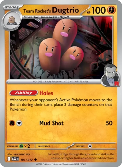 Team Rocket's Dugtrio · Ascended Heroes 101