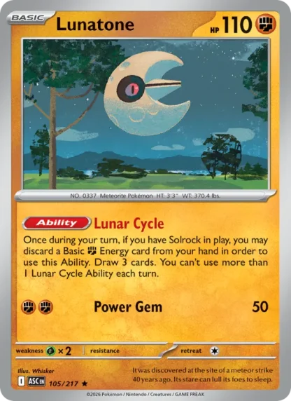 Lunatone · Ascended Heroes 105
