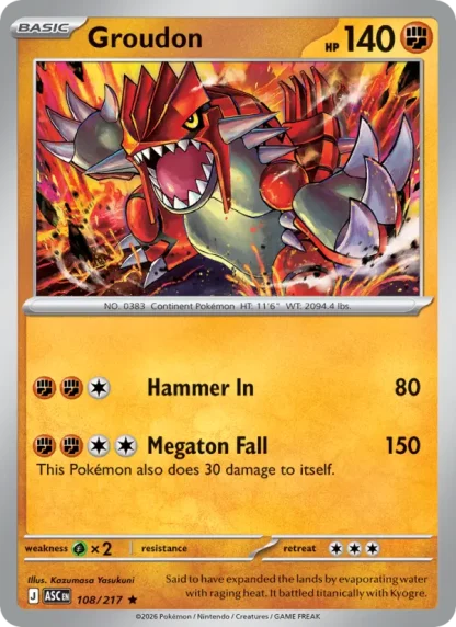 Groudon · Ascended Heroes 108