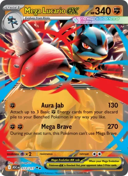 Mega Lucario ex · Ascended Heroes 113