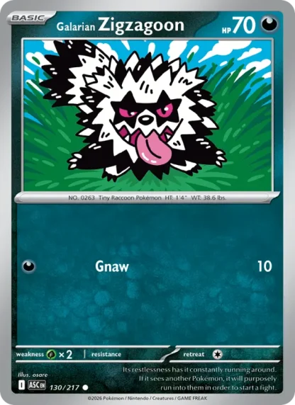 Galarian Zigzagoon · Ascended Heroes 130