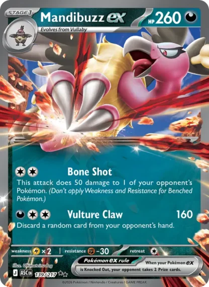 Mandibuzz ex · Ascended Heroes 139