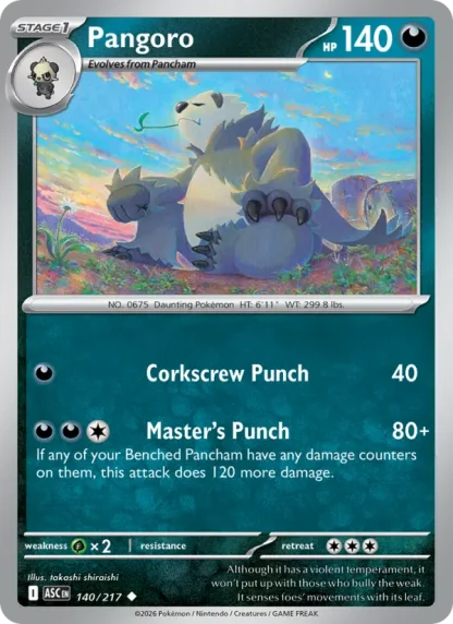 Pangoro · Ascended Heroes 140