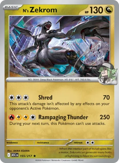 N's Zekrom · Ascended Heroes 155