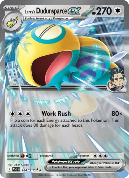 Larry's Dudunsparce ex · Ascended Heroes 164