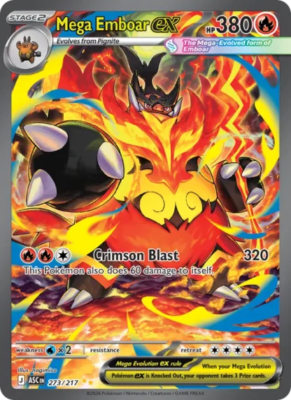 Mega Emboar ex · Ascended Heroes 273