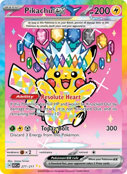 Pikachu ex · Ascended Heroes 277